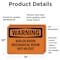 Signmission Boiler Room Mechanical Room Not An Exit, 14 in W x Rectangle, Vinyl Decal OS-2PACK-WS-D-1014-L-11994 - alternate 5